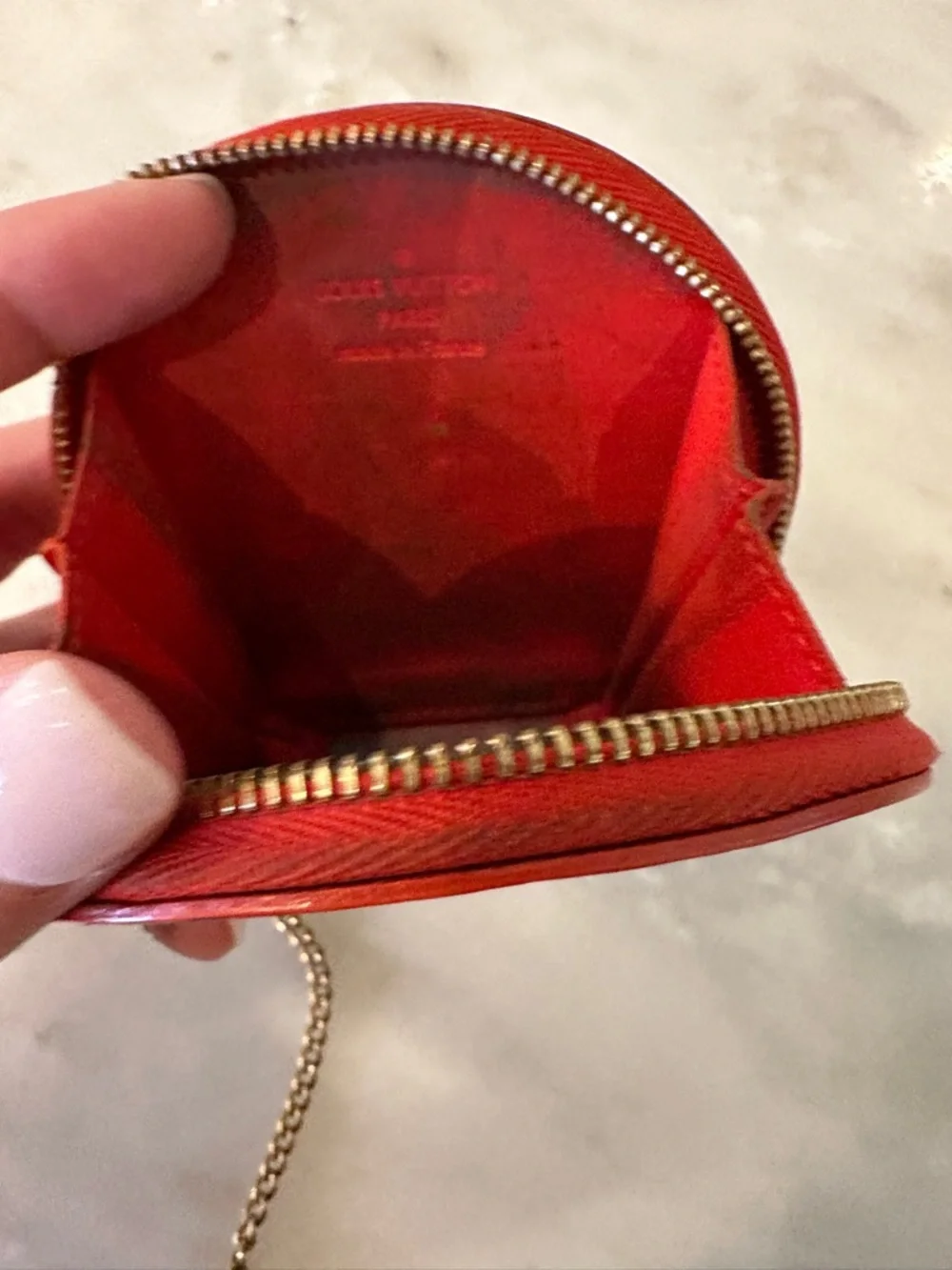 Louis Vuitton Coin Purse Stephen Sprouse Monogram Vernis Orange Sunset - Picture 5 of 5